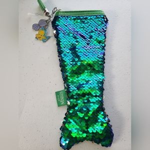 Disney Little Mermaid sequin zip pouch